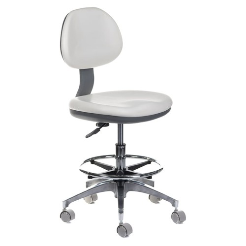 Taboret medyczny z oparciem BD-Y942 Biały