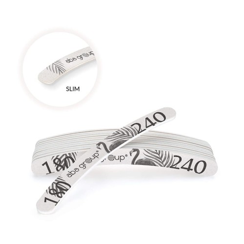 Pilnik do paznokci BANAN 180/240 SLIM - FLAMING - RETRO - 25 szt.