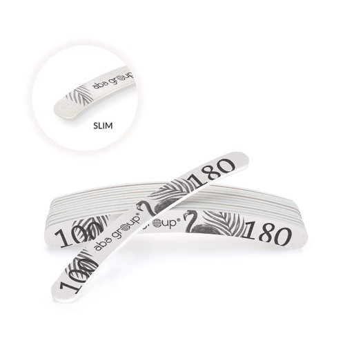 Pilnik do paznokci BANAN 100/180 SLIM - FLAMING - 25 szt.