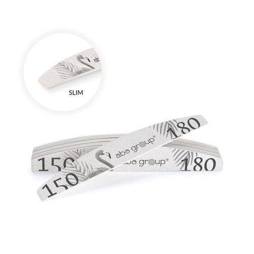 Pilnik do paznokci PÓŁKSIĘŻYC 150/180 SLIM - FLAMING - 25 szt.
