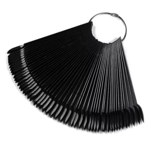 WZORNIK DO LAKIERÓW NA KÓŁKU NA KOLE 50szt czarny migdał