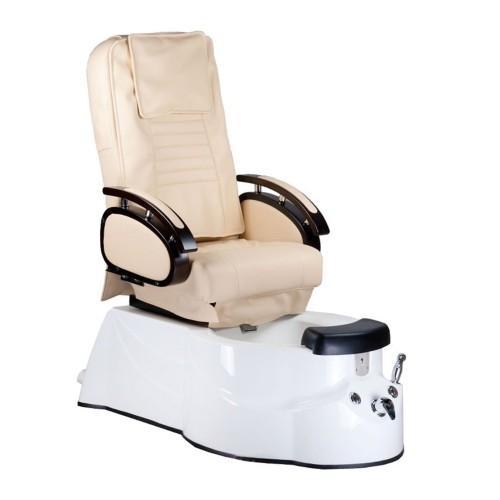 Fotel do pedicure z masażem BR-3820D Kremowy