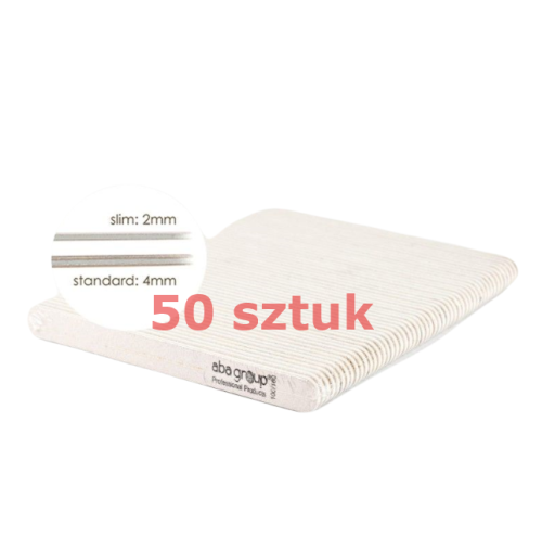 Pakiet Standard Pilnik do paznokci prosty 100/180 ABA 50szt