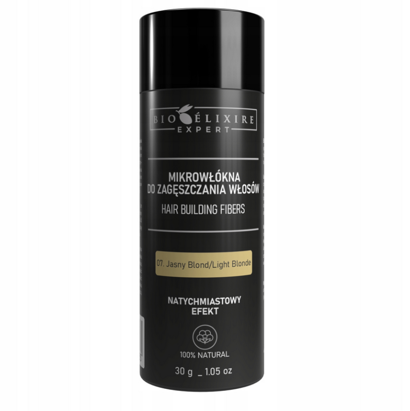 BIOELIXIRE EXPERT Mikrowłókna do zagęszczania włosów Jasny Blond 30g.png