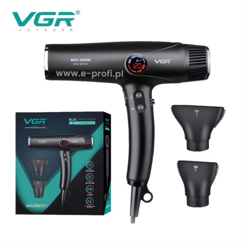 Profesjonalna Suszarka do Włosów VGR V-469 z jonizacją 2400W