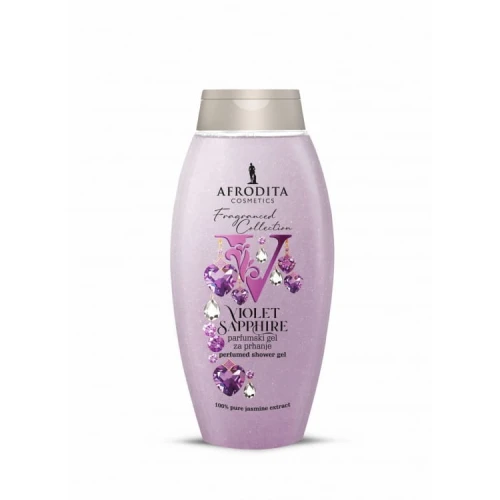 Afrodita żel pod prysznic z ekstraktem z czystego Jaśminu Violet Sapphire 250ml