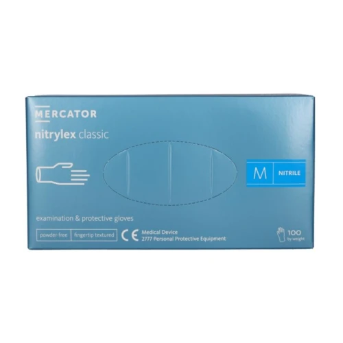 Rękawice Nitrylowe Rękawiczki Niebieskie NITRYLEX CLASSIC 100szt.Mercator M