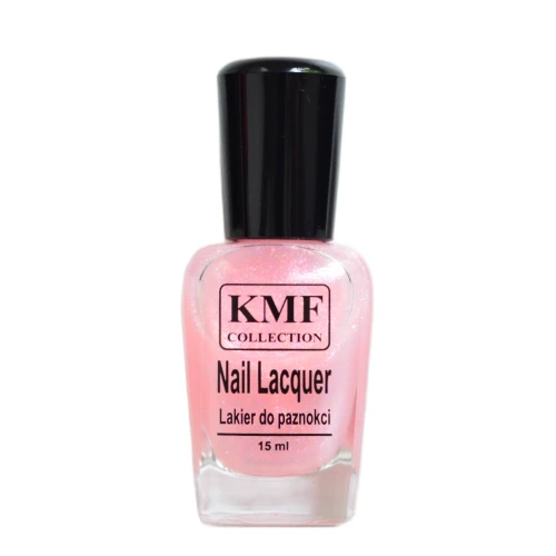 KMF Lakier do manicure French z drobinkami C47 Róż 15ml 