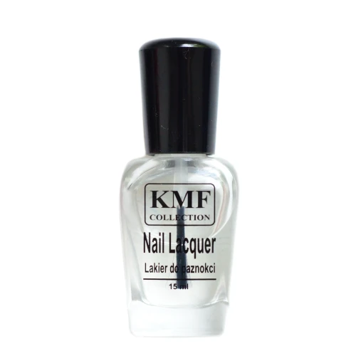 KMF Lakier Bezbarwny Nawierzchniowy Szybkoschnący Top Coat Połysk 15ml