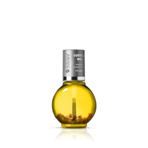 Silcare Oliwka do Paznokci i Skórek Havana Banana Yellow Kwiatki 11,5ml Nawilżająca