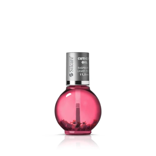  Silcare Oliwka do Paznokci i Skórek Raspberry Light Pink Kwiatki 11,5ml Nawilżająca