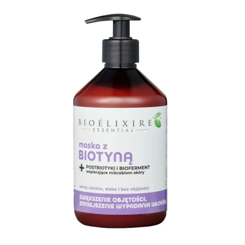 Bioelixire Essential – Maska Wzmacniająca z Biotyną 500 ml