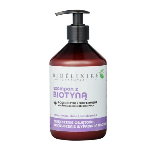 Bioelixire Essential – Szampon Wzmacniający z Biotyną 500 ml