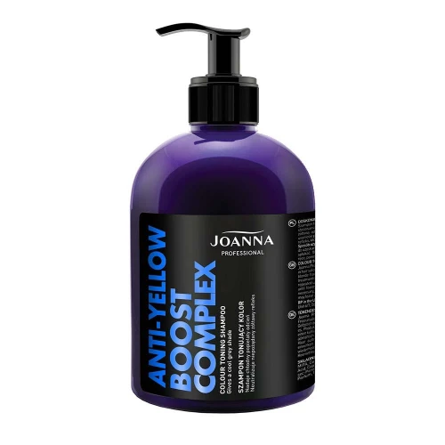 Joanna Szampon Niwelujący Żółte odcienie 500ml ANTI-YELLOW BOOST COMPLEX