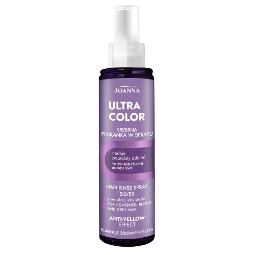 Joanna Płukanka do włosów blond i siwych ULTRA COLOR Srebrna SILVER 150ml SPRAY