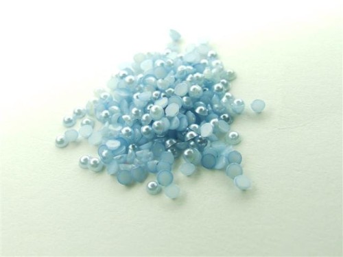 Perełki półokrągłe błękitne 180
