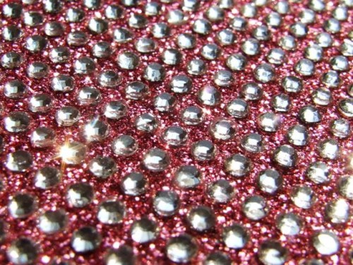 Cyrkonie Glitter B PINK 6cm x 10cm 3mm