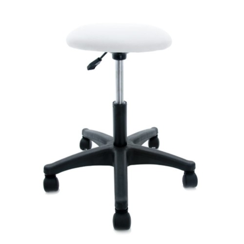 Taboret kosmetyczny AM-312 biały