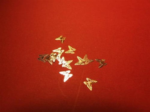 Ozdoby metaliczne- Motyl złoty