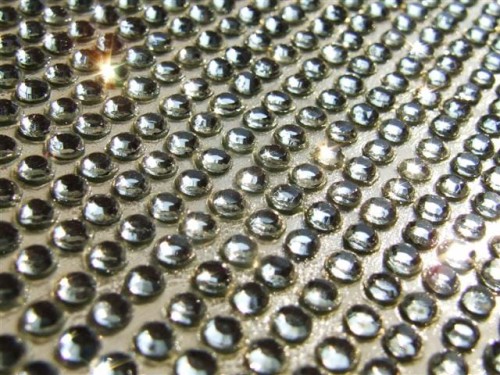 Cyrkonie Glitter SILVER 6cm x 10cm 3mm