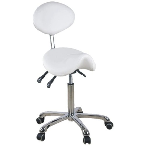 Taboret kosmetyczny 1025 Giovanni biały