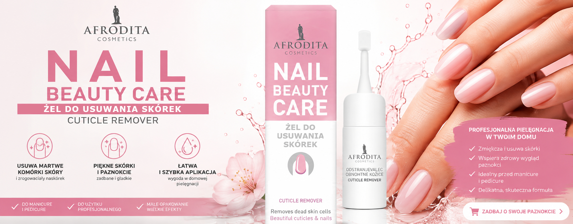 Afrodita Żel do usuwania skórek 15 ml Cuticle Remover